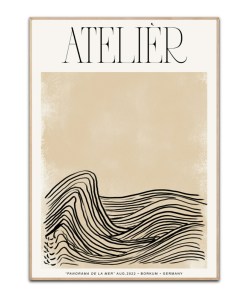 Atelier wave, 50x70 cm plakat