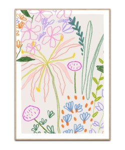 Colorful Garden no. 1 - 50x70 cm plakat