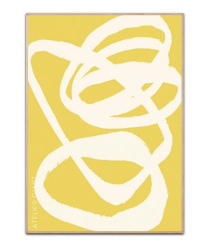 Atelier D´art Yellow - 50x70 cm plakat