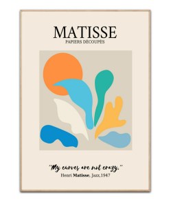 Matisse, My curves are not crazy - 50x70 cm plakat