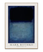 Mark Rothko green over blue, 50x70 cm plakat