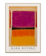 Mark Rothko - Red, violet, black & Yellow, 50x70 cm plakat