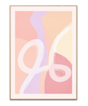 Soft Pastel Abstract No. 2, 50x70 cm plakat