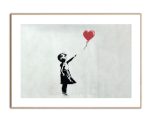 Banksy - Girl With Balloon, 50x70 cm plakat