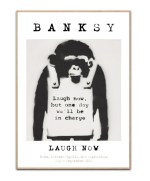 Banksy - Laugh now, 50x70 cm plakat