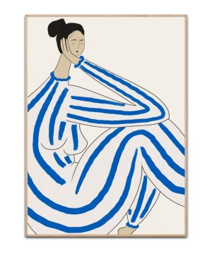 Blue night Stripes, A4 plakat