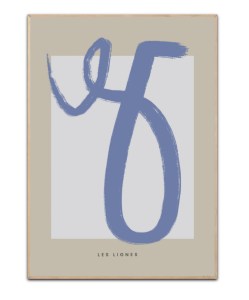 Les Lignes blue, 50x70 cm plakat