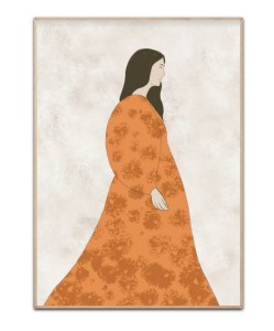 Orange dress, 50x70 cm plakat