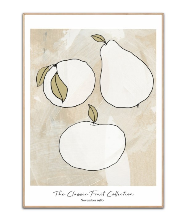 The Classic Fruit Collection, 50x70 cm plakat