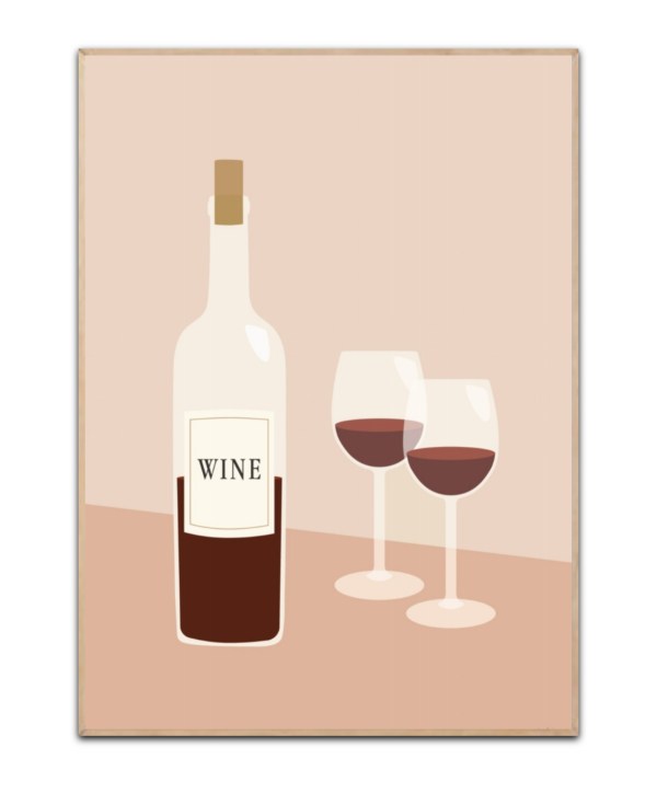 Saturday Wine, 50x70 cm plakat