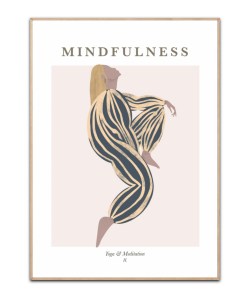 Mindfulness no. 2- Yoga & meditation, A3 plakat