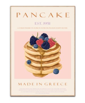 Pancake - Made in Greece, 50x70 plakat