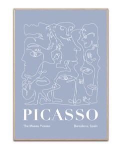 Picasso, The Museu Picasso Blå, A3 plakat