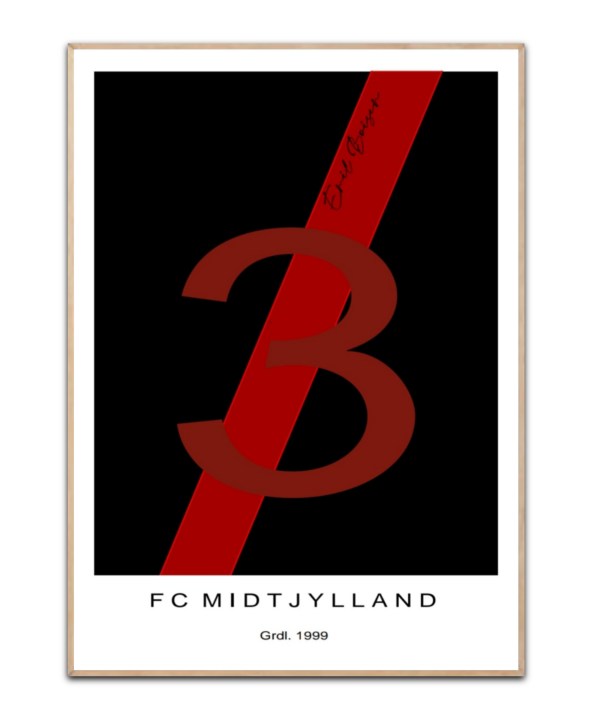 FC Midtjylland Fodboldklub, med valgfrit navn og Nummer