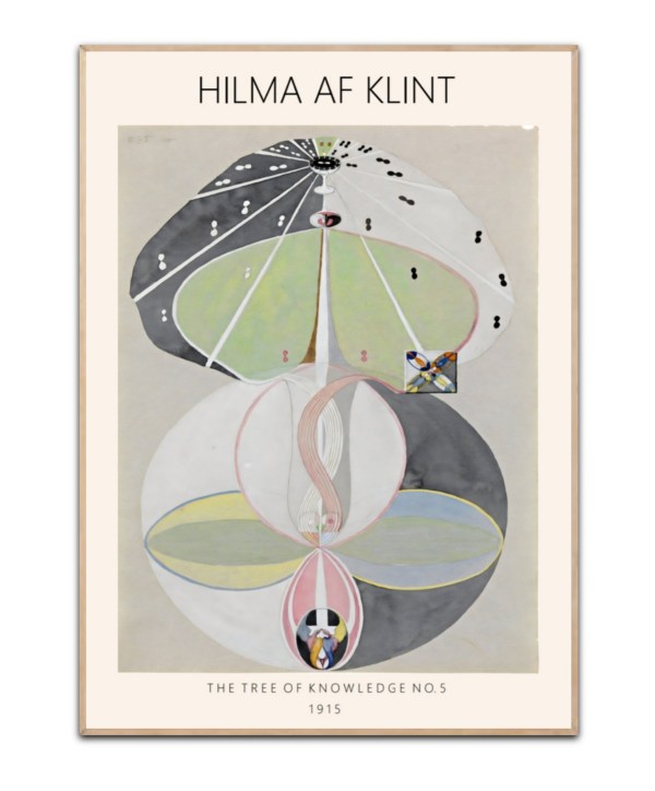Hilma Af Klint, The Tree of knowledge No. 5, 50x70 cm Plakat