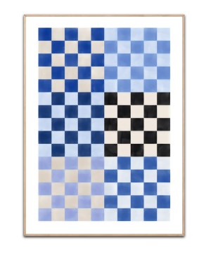 Blue squares, 50x70 cm Plakat