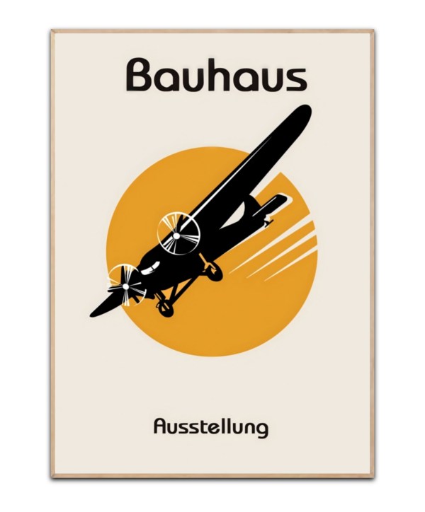 Bauhaus Airplane, 50x70 cm Plakat