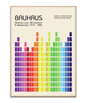 Bauhaus Color palette , 50x70 cm Plakat