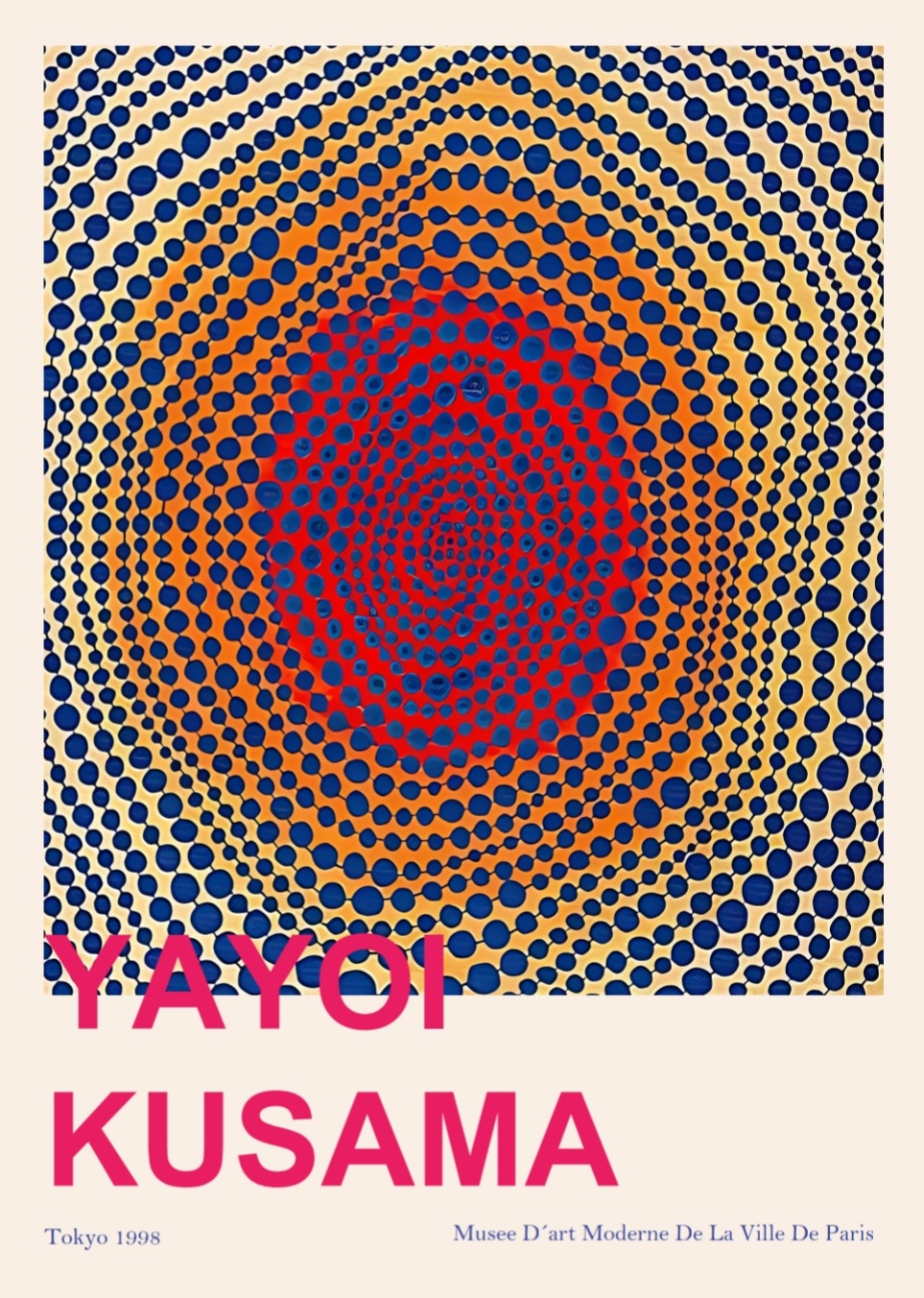 abstrakt Yay oi Kus ama , 50x70 cm plakat - Billede 2