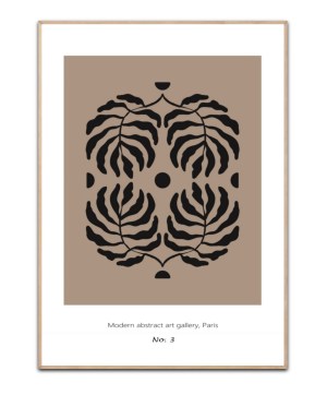 Modern abstract art gallery, Paris No.3 - A4 plakat