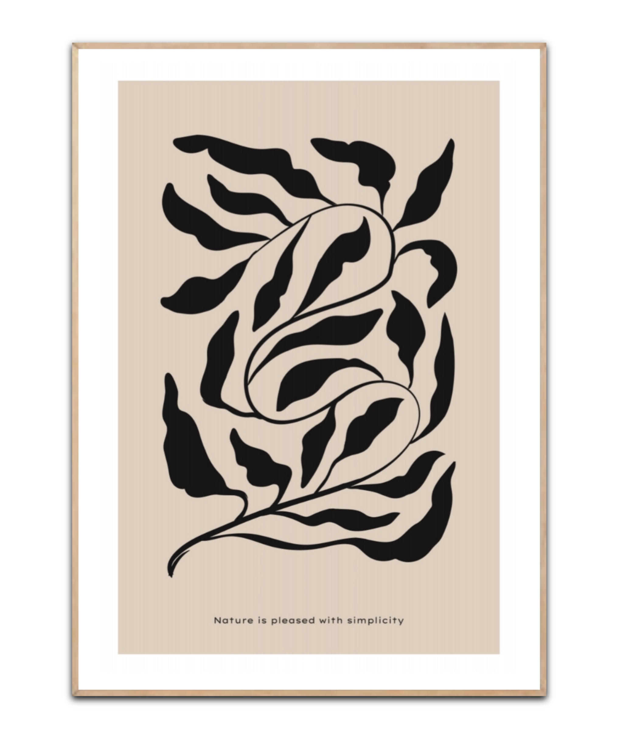 Nature is pleased with simplicity - 50x70 cm plakat