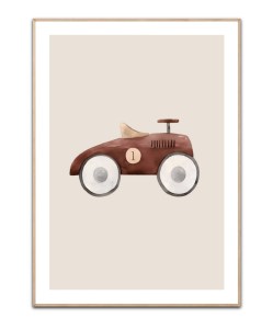 Toy car brown, A3 30 x 42 cm plakat