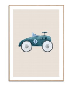 Toy car blue, A3 30 x 42 cm plakat