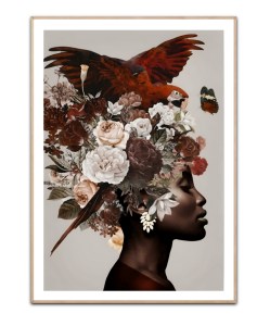 Flower woman 1, A3 Plakat