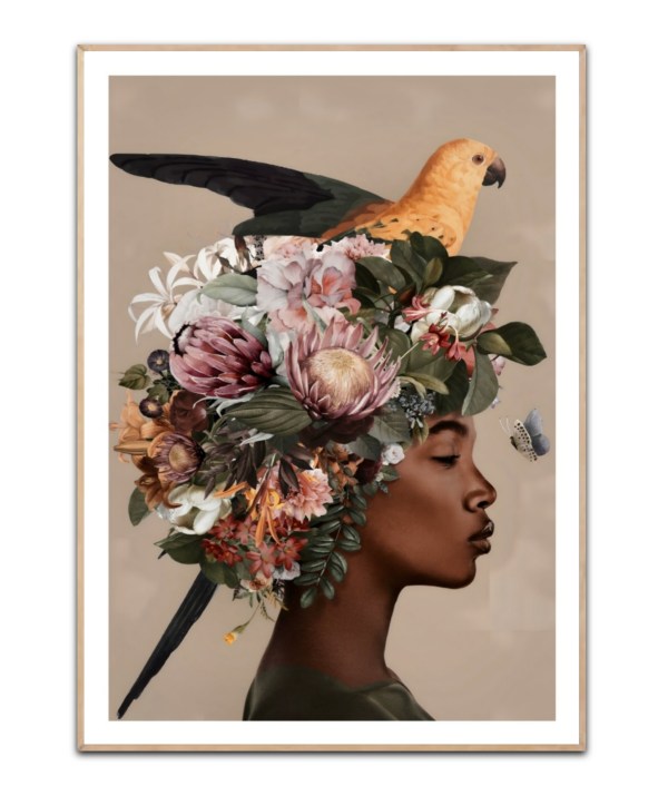 Flower woman 2, A3 Plakat