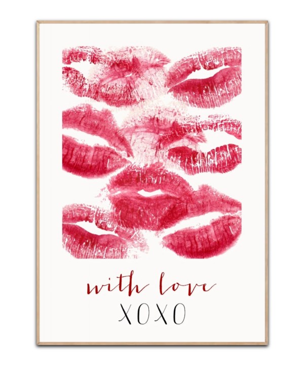 With Love, 50x70 cm Plakat