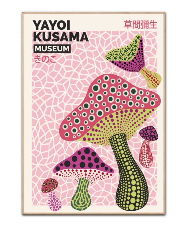 Yayoi Kusama - Mushroom 70x100 cm plakat
