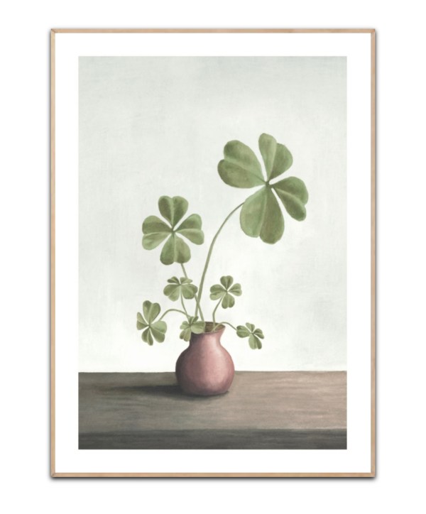 Four leaf Clover Luck plakat
