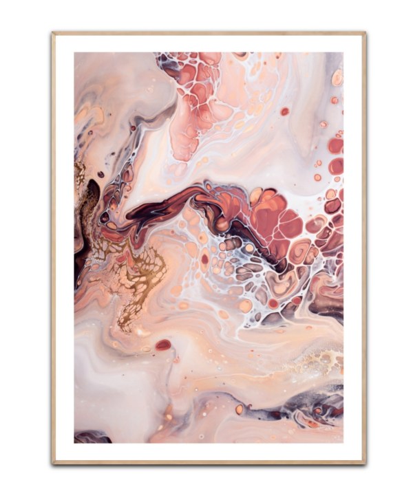 Fluid Pink no. 2, A3 cm plakat
