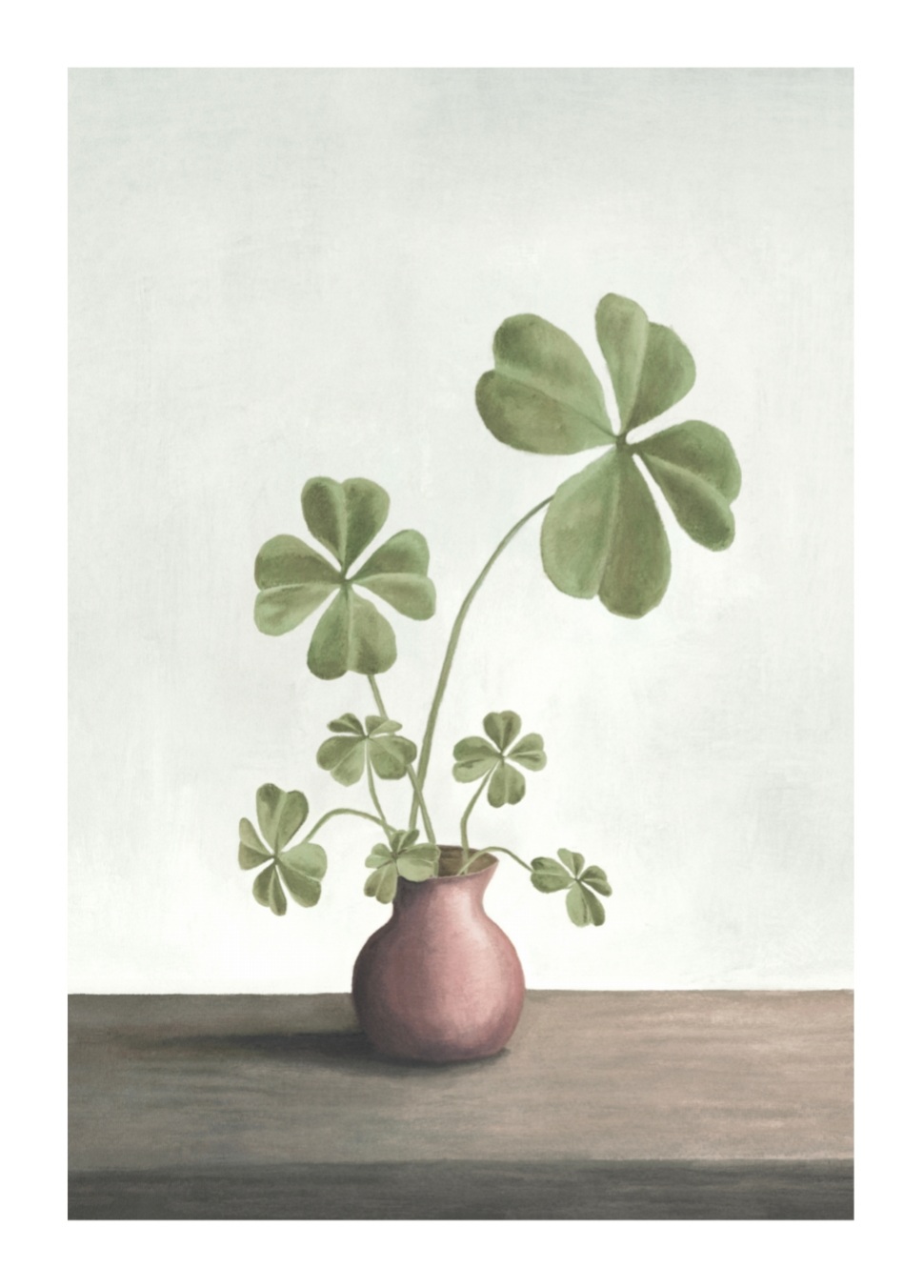 Four leaf Clover Luck, A3 plakat - Billede 2