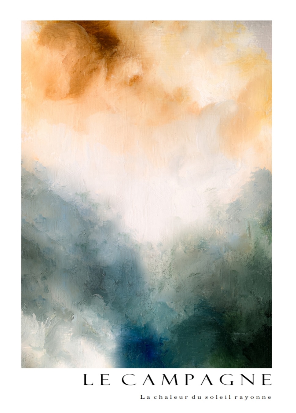 Le Campagne - La chaleur.., 50 x 70 cm plakat - Billede 2