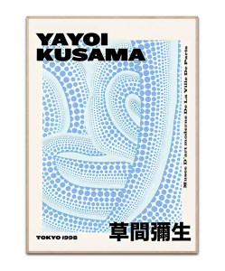 Yayoi Kusama Abstract Blue plakat