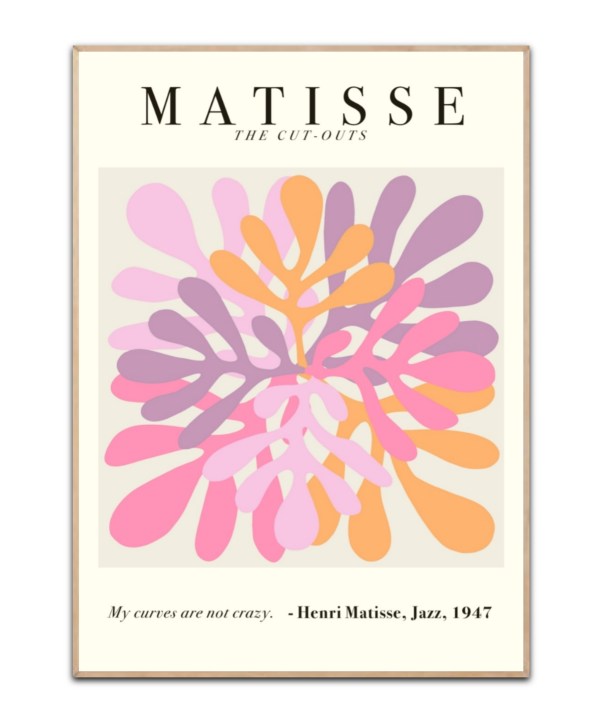Matisse - Purple, pink, orange, 50x70 plakat