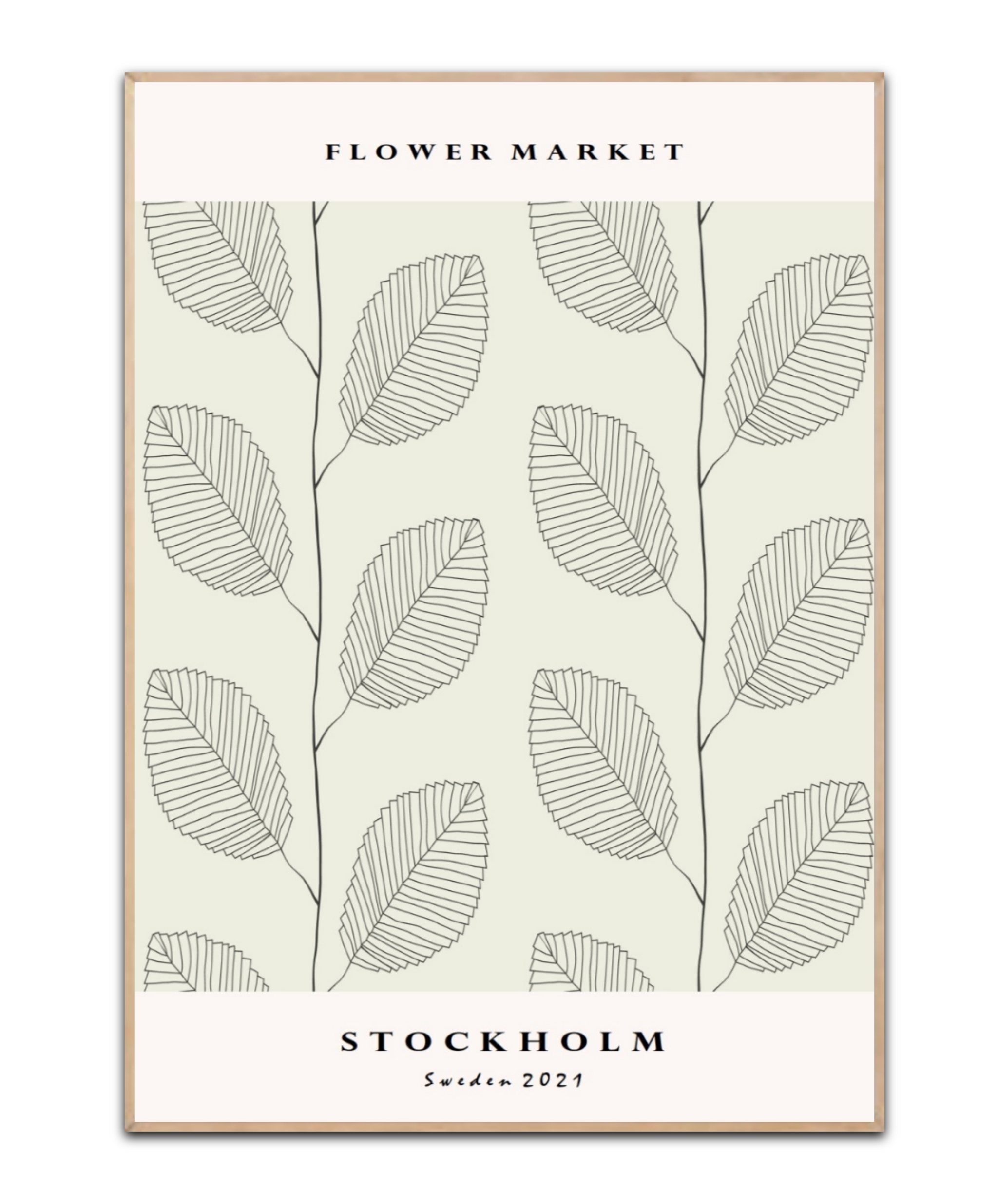 Flower Market - Stockholm, A3 plakat