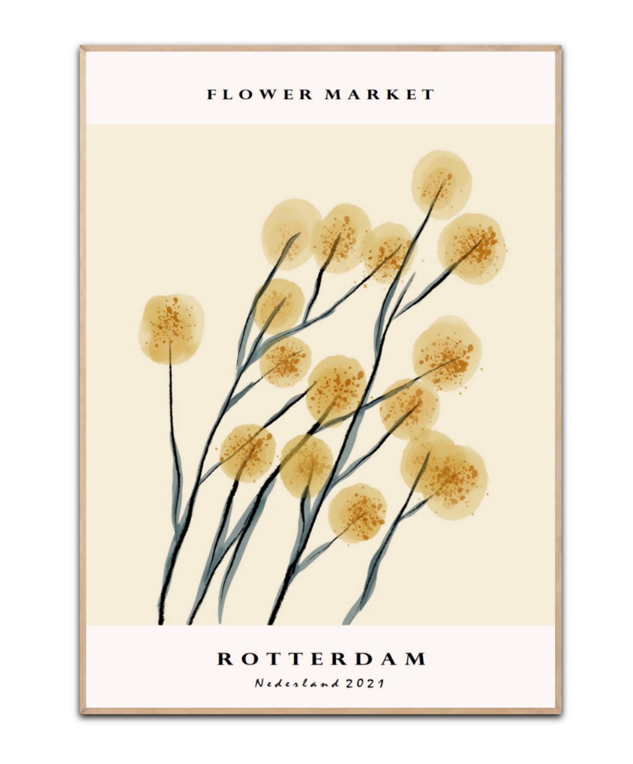 Flower Market - Rotterdam, A3 plakat