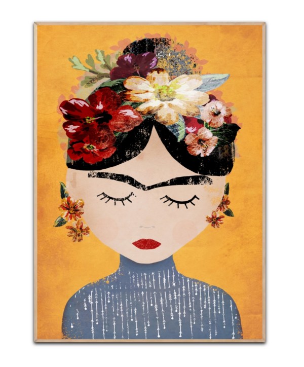 Frida Yellow By Treechild, 50x70 plakat - Ideal poster