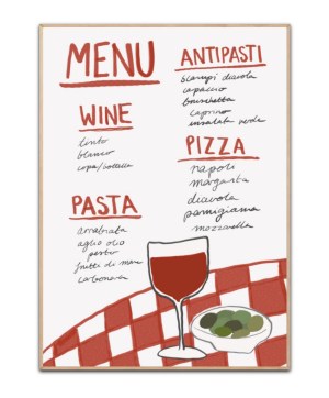 Italian Menu plakat