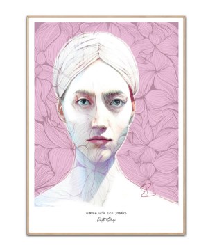 Woman with Zen Doodles By Ruth Day plakat