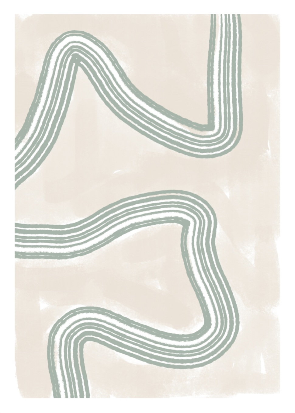 Abstracto Twist By Anastasia Sawall, 50x70 plakat - Billede 2