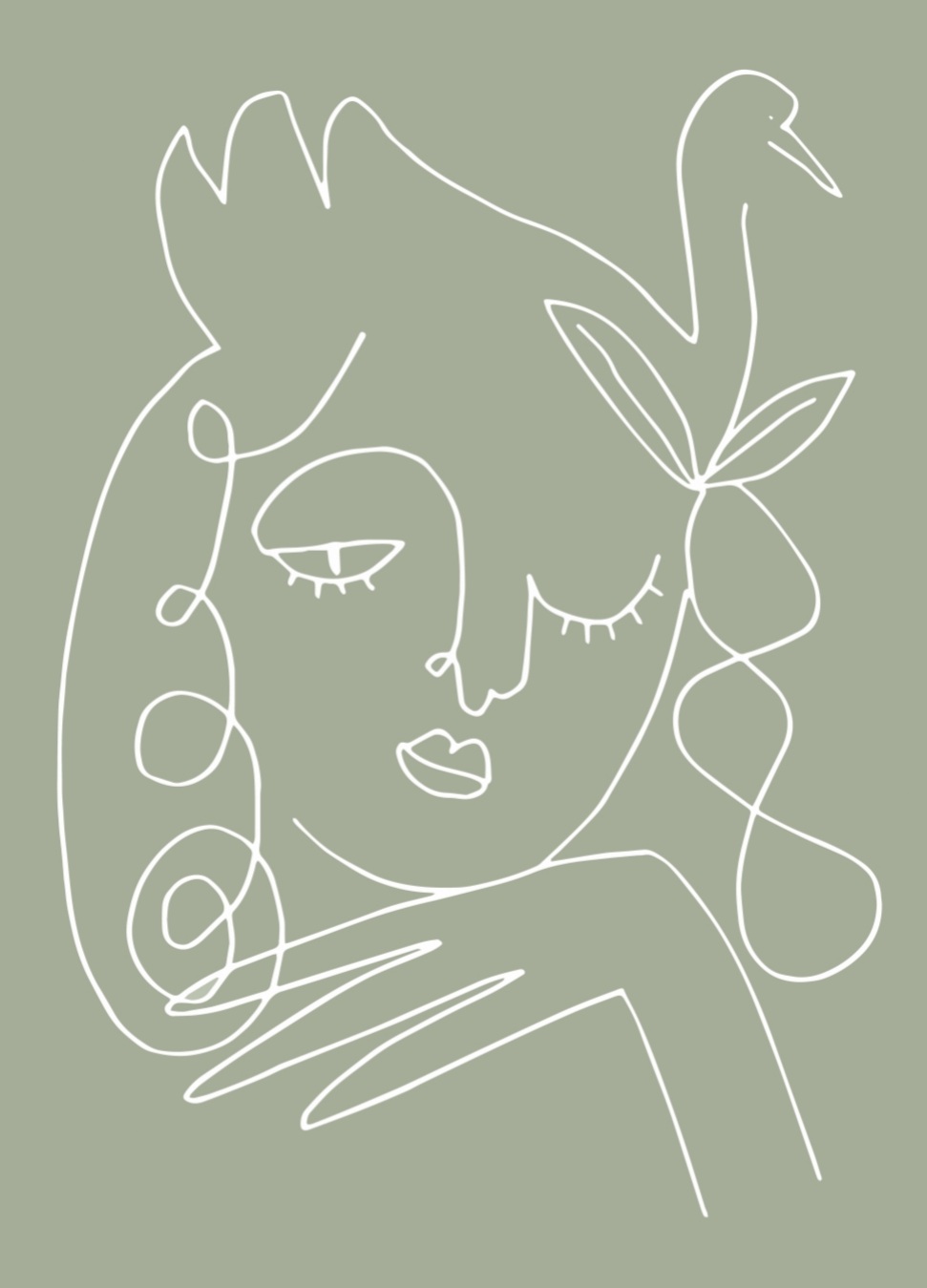 Woman Green, 50x70 plakat - Billede 2