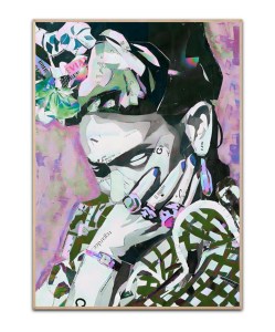Frida Kahlo Purple, A3 plakat