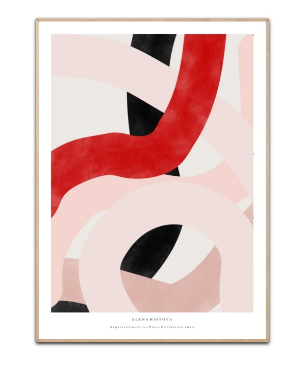 Elena Ristova - Aspectratio red no.3, A3 plakat