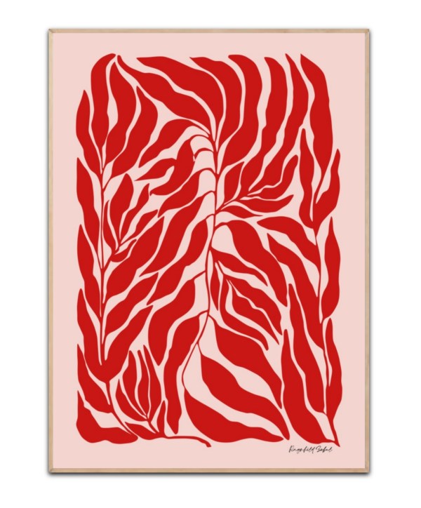 Ragnhild Zobel - Botanical red, A3 plakat