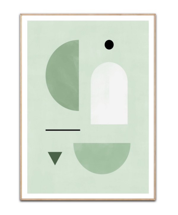 Abstract green no. 1 plakat