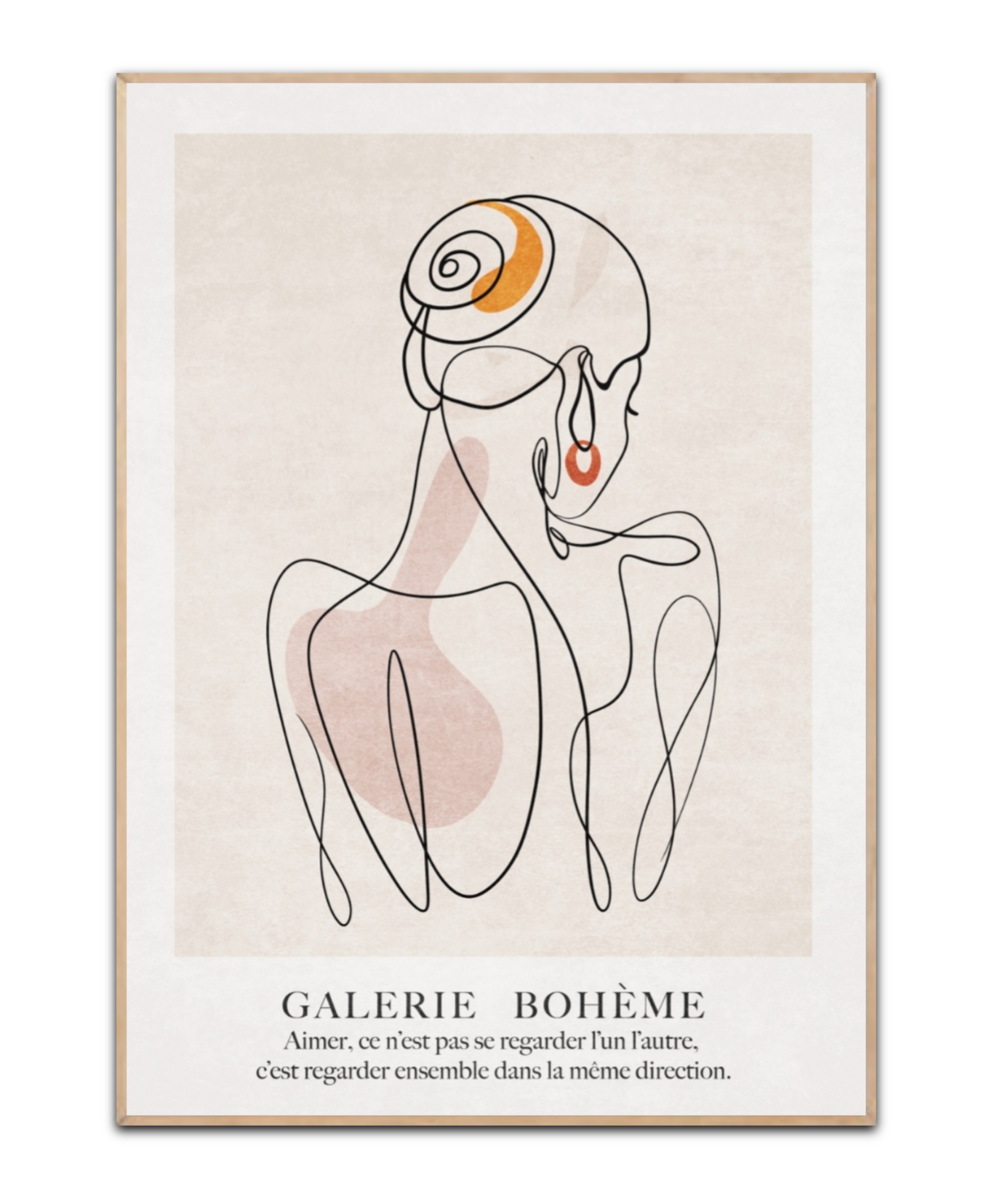 Line Girl, A4 plakat