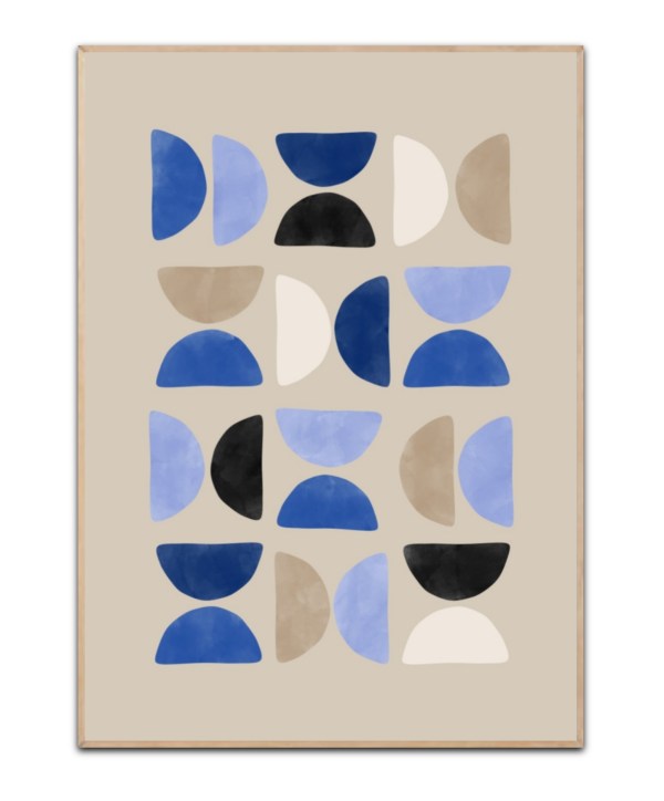 Blue Pattern no. 2, A3 plakat